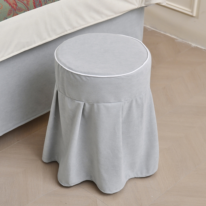 91家纺网 家纺一手货源 找家纺 不打烊家纺 2025新款全棉有氧双层纱羊毛尼美容床罩系列套件-美好旋律 美好旋律-灰色