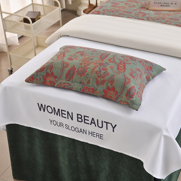 91家纺网 家纺一手货源 找家纺 （总）不打烊家纺 2025新款全棉有氧双层纱羊毛尼美容床罩系列套件-美好旋律