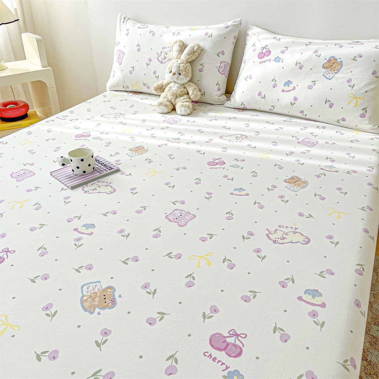 91家纺网 家纺一手货源 找家纺 （总）盛秋家纺 2025新款A类水洗棉卡通印花床单单品床单