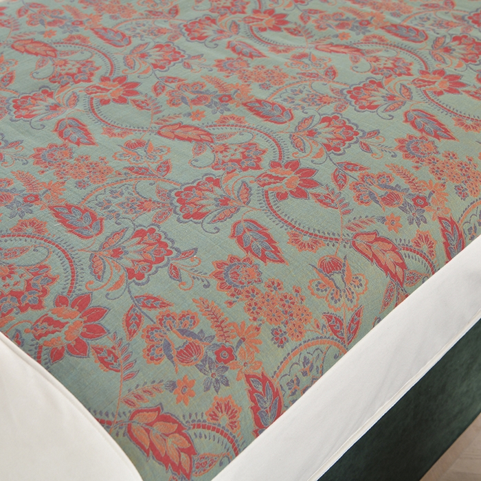 91家纺网 家纺一手货源 找家纺 （总）不打烊家纺 2025新款全棉有氧双层纱羊毛尼美容床罩系列套件-美好旋律