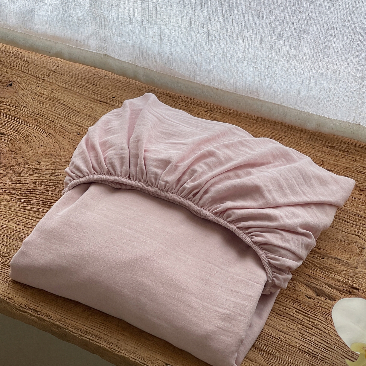 91家纺网 家纺一手货源 找家纺 （总）三味舒屋 2025新款花边美学全棉双层纱单品单床笠