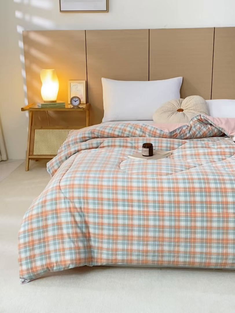 91家纺网 家纺一手货源 找家纺 美梦之都 2025新款全棉纯棉A类新疆棉花冬被被子被芯 粉中格