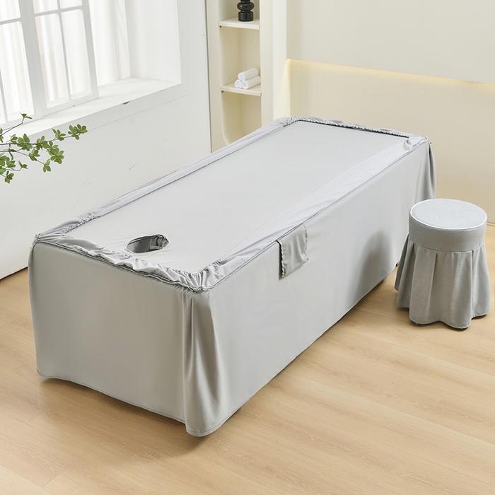 91家纺网 家纺一手货源 找家纺 （总）不打烊家纺 2025新款全棉有氧双层纱羊毛尼美容床罩系列套件-格伦