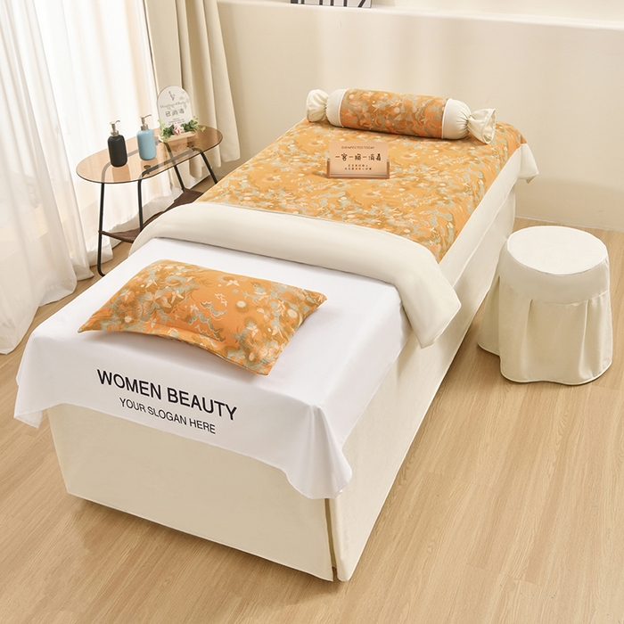 91家纺网 家纺一手货源 找家纺 （总）不打烊家纺 2025新款全棉有氧双层纱羊毛尼美容床罩系列套件-蝶舞