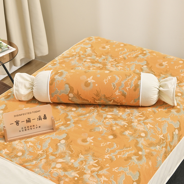 91家纺网 家纺一手货源 找家纺 不打烊家纺 2025新款全棉有氧双层纱羊毛尼美容床罩系列套件-蝶舞 蝶舞-黑色