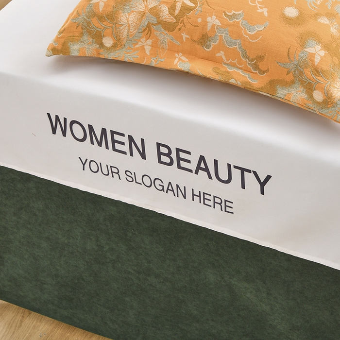 91家纺网 家纺一手货源 找家纺 不打烊家纺 2025新款全棉有氧双层纱羊毛尼美容床罩系列套件-蝶舞 蝶舞-墨绿