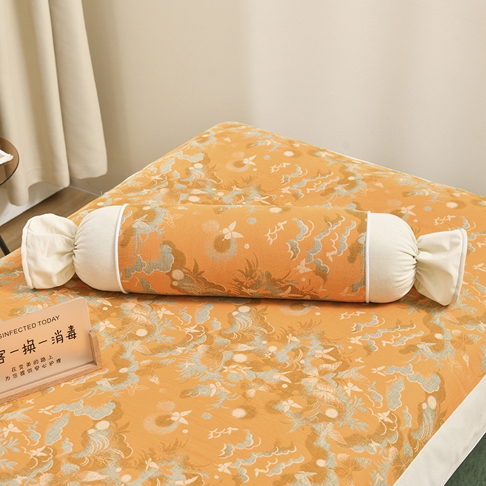 91家纺网 家纺一手货源 找家纺 不打烊家纺 2025新款全棉有氧双层纱羊毛尼美容床罩系列套件-蝶舞 蝶舞-墨绿