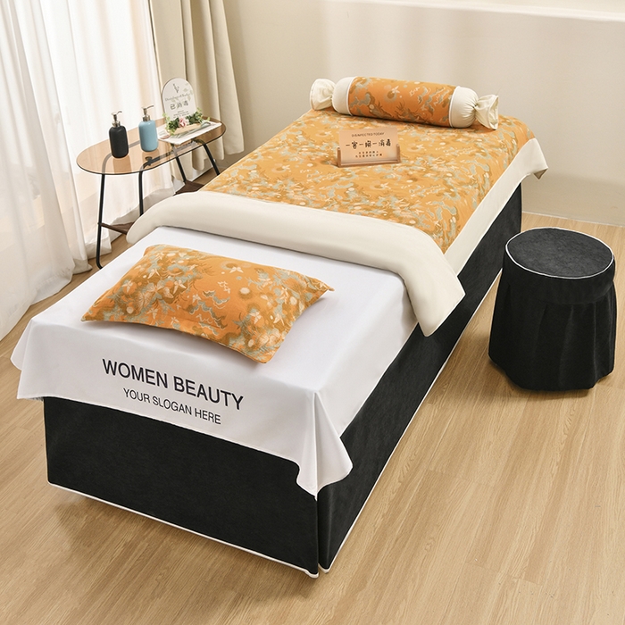 不打烊家纺 2025新款全棉有氧双层纱羊毛尼美容床罩系列套件-蝶舞 蝶舞-黑色