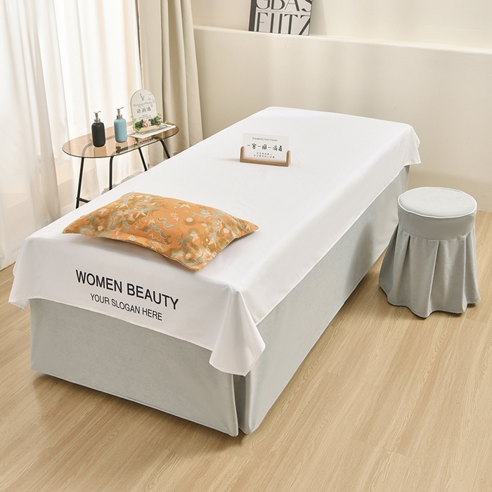 91家纺网 家纺一手货源 找家纺 不打烊家纺 2025新款全棉有氧双层纱羊毛尼美容床罩系列套件-蝶舞 蝶舞-灰色