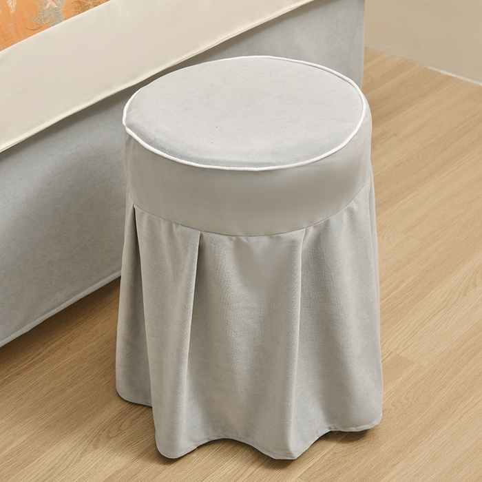 91家纺网 家纺一手货源 找家纺 不打烊家纺 2025新款全棉有氧双层纱羊毛尼美容床罩系列套件-蝶舞 蝶舞-灰色