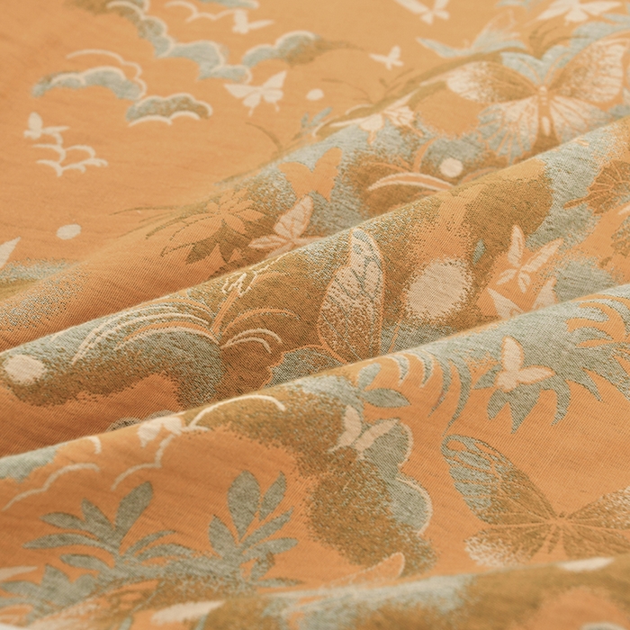 91家纺网 家纺一手货源 找家纺 不打烊家纺 2025新款全棉有氧双层纱羊毛尼美容床罩系列套件-蝶舞 蝶舞-米白