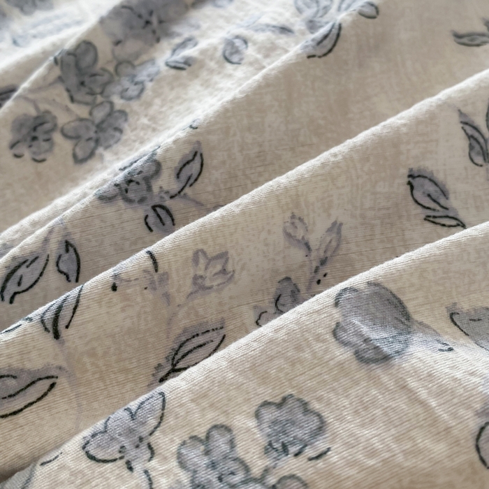 91家纺网 家纺一手货源 找家纺 大麦家纺 2025新款复古风高端提花水洗亚麻原麻四件套 青瓷岁月