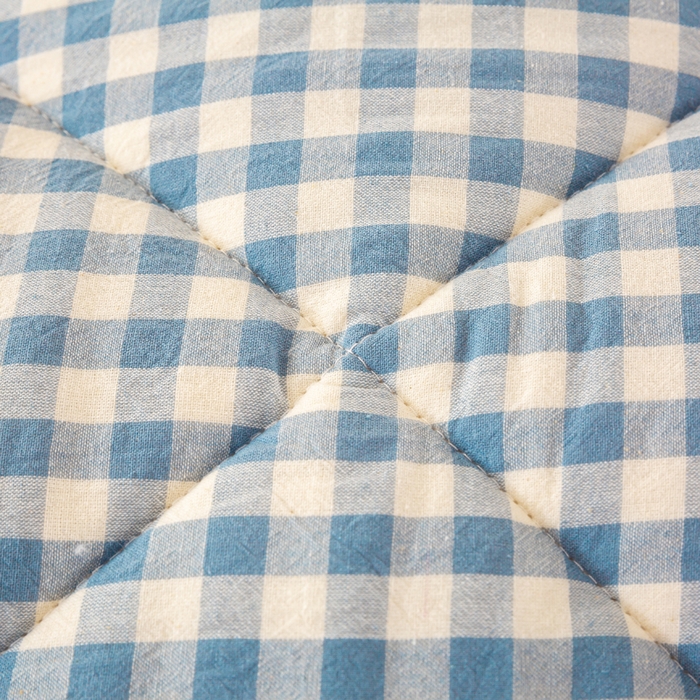 91家纺网 家纺一手货源 找家纺 美梦之都 2025新款全棉纯棉A类新疆棉花冬被被子被芯 蓝小格