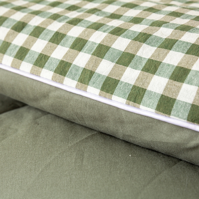 91家纺网 家纺一手货源 找家纺 美梦之都 2025新款全棉纯棉A类新疆棉花冬被被子被芯 绿小格