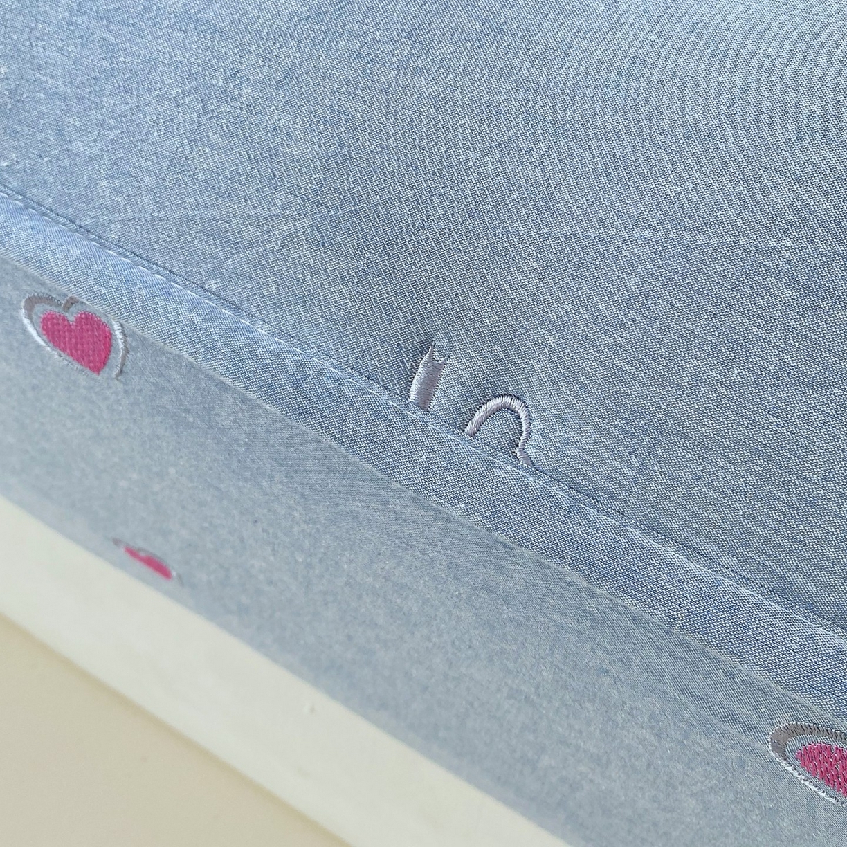 91家纺网 家纺一手货源 找家纺 尊康家纺（原磊科） 2025新款7A抗菌全棉色织水洗棉大豆棉填充床笠-同心结 同心结-蓝青年