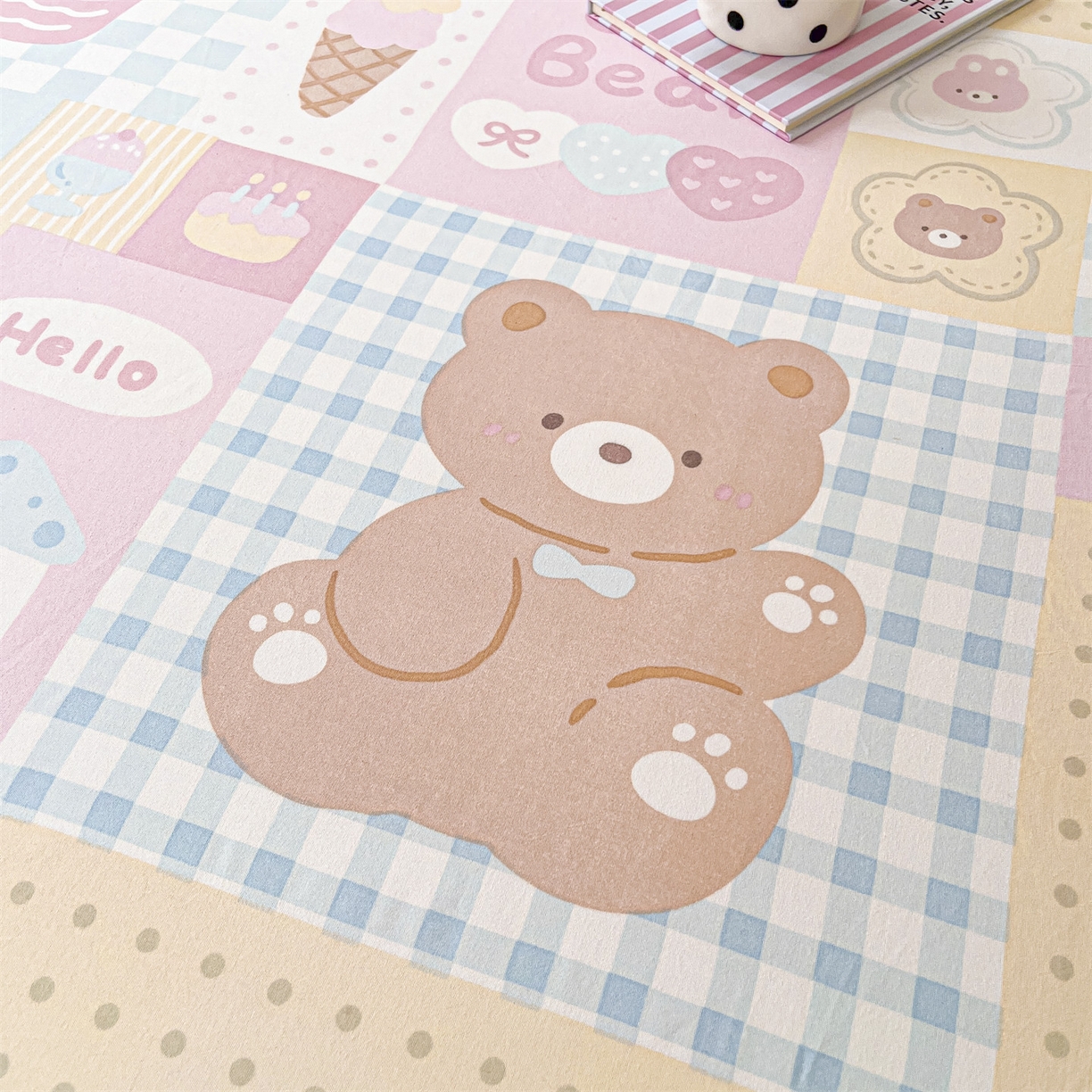 91家纺网 家纺一手货源 找家纺 盛秋家纺 2025新款A类水洗棉卡通印花床笠单品床笠单件单床笠 萌宠乐园