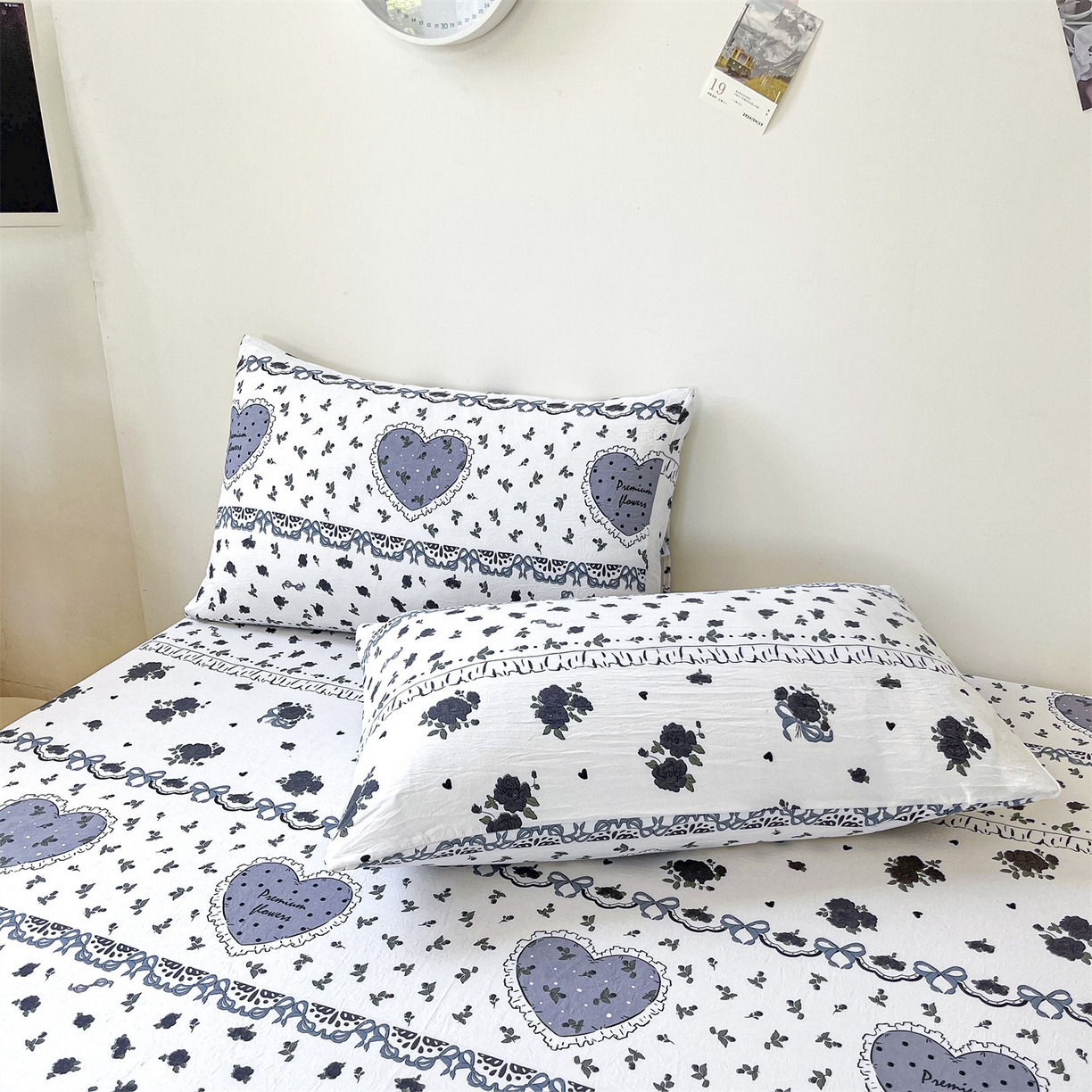 91家纺网 家纺一手货源 找家纺 盛秋家纺 2025新款A类水洗棉卡通印花床笠单品床笠单件单床笠 着迷