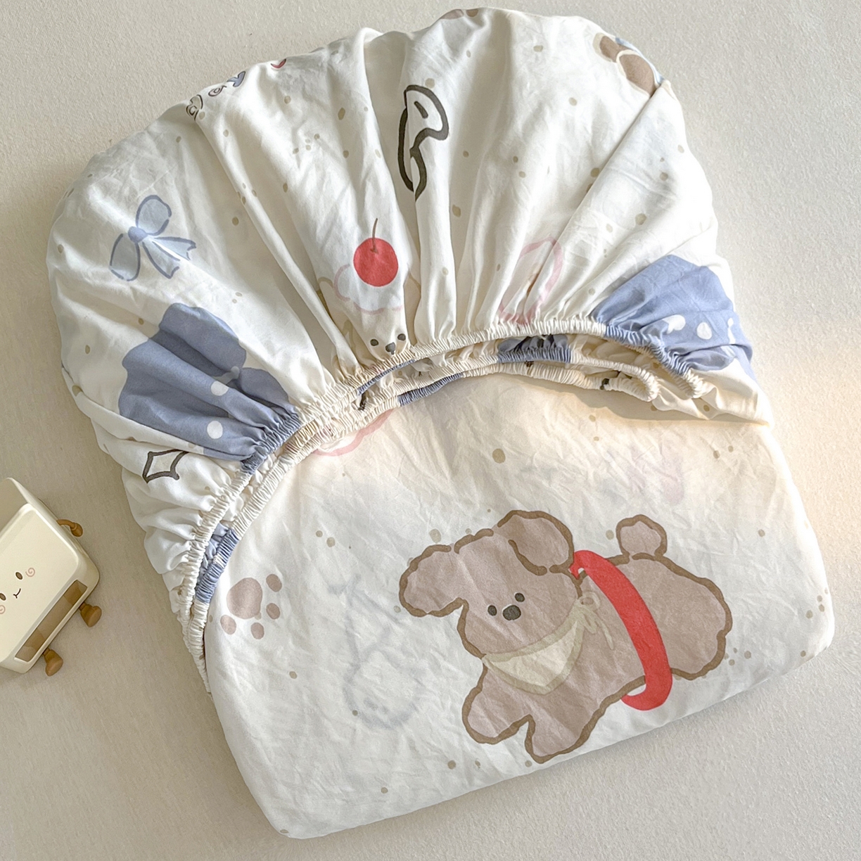 91家纺网 家纺一手货源 找家纺 盛秋家纺 2025新款A类水洗棉卡通印花床笠单品床笠单件单床笠 组合图仅供展示