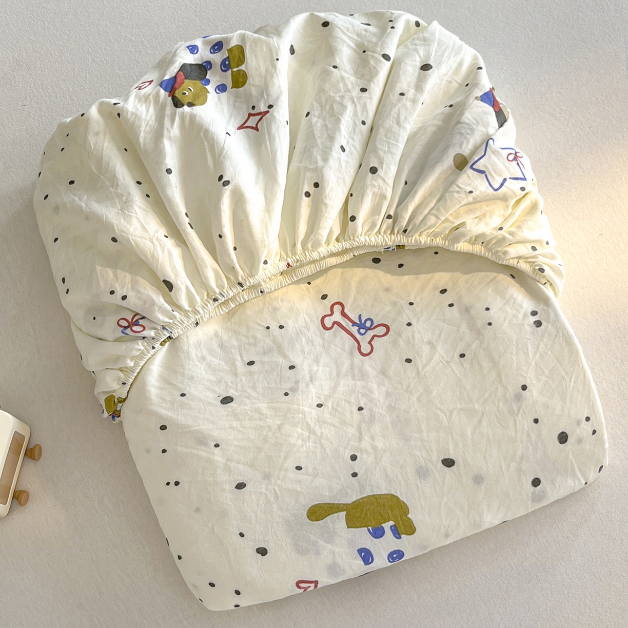 91家纺网 家纺一手货源 找家纺 盛秋家纺 2025新款A类水洗棉卡通印花床笠单品床笠单件单床笠 组合图仅供展示