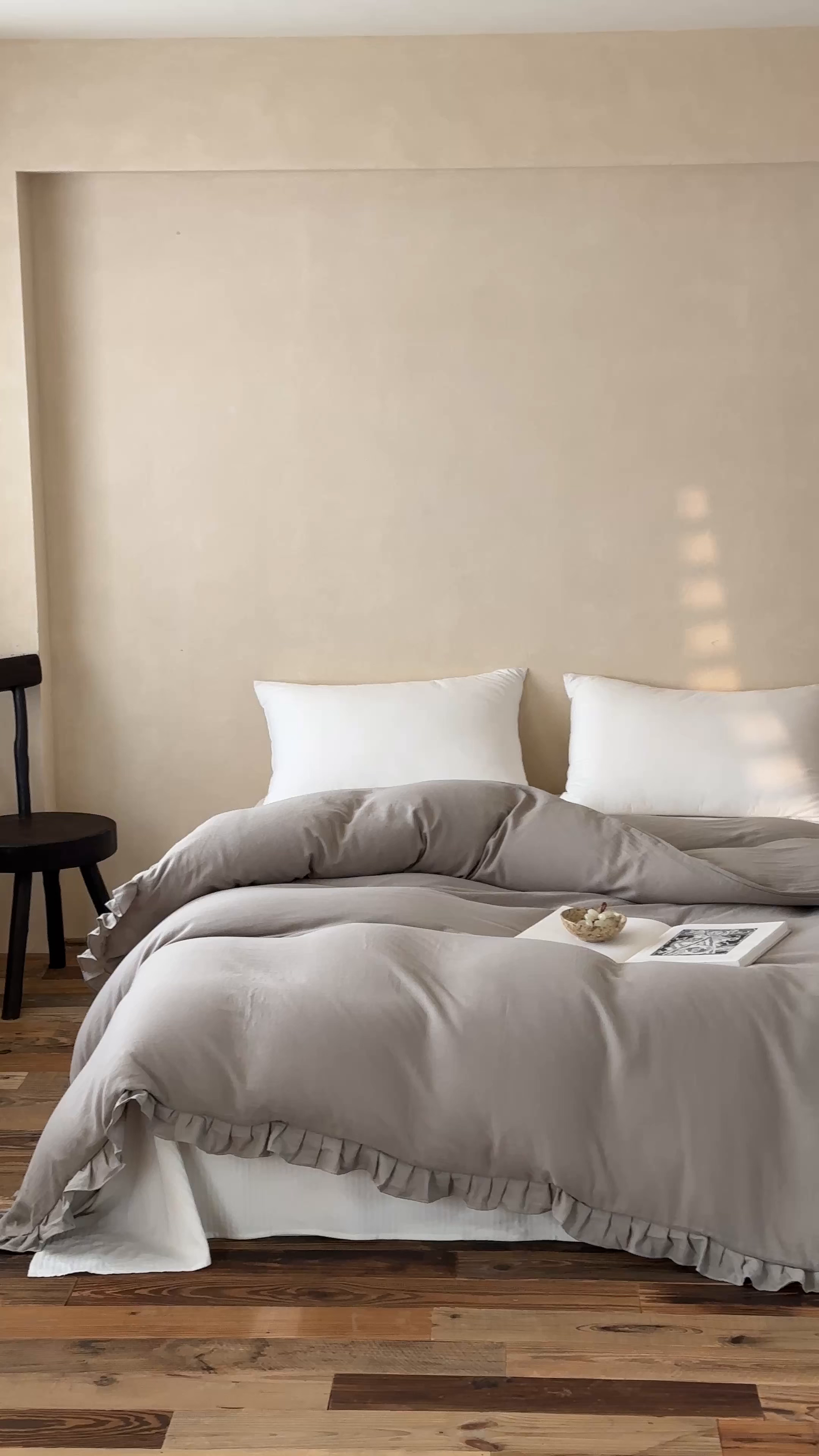 91家纺网 家纺一手货源 找家纺 （总）三味舒屋 2025新款花边美学全棉双层纱单品单被套