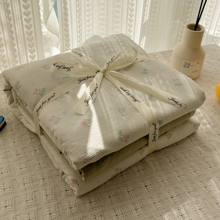 贝扬思家纺 2025新款云感双层纱印花四件套 初恋