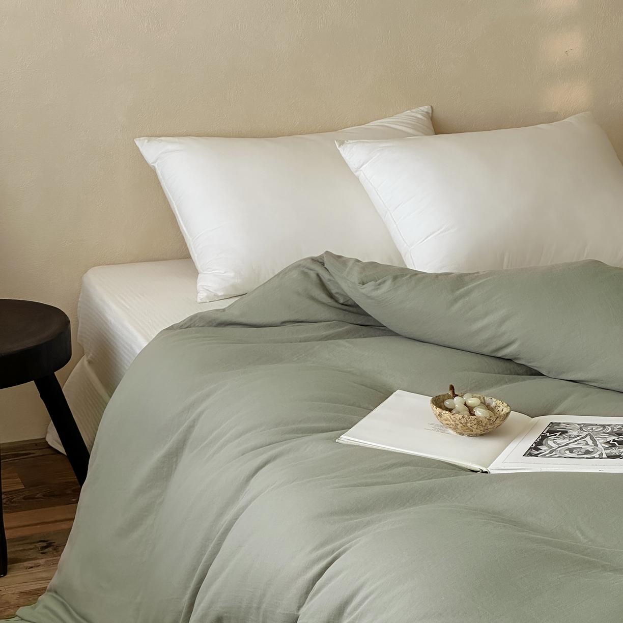 91家纺网 家纺一手货源 找家纺 （总）三味舒屋 2025新款花边美学全棉双层纱单品单被套