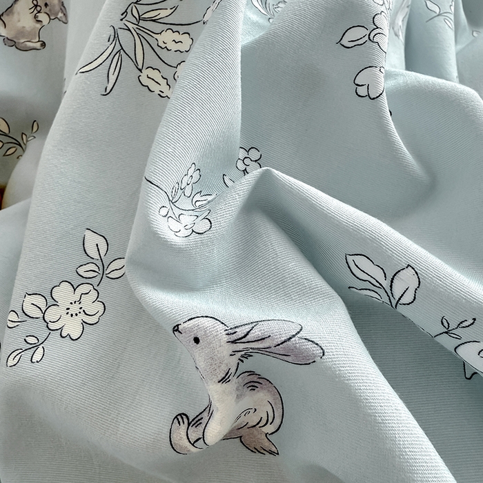 91家纺网 家纺一手货源 找家纺 优卡迪家纺馆 2025新款A类针织棉有氧双层纱花边款四件套 知秋