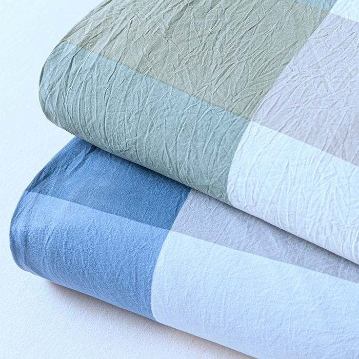 91家纺网 家纺一手货源 找家纺 盛秋家纺 2025新款A类水洗棉格子印花床笠单品床笠单件单床笠 组合图仅供展示