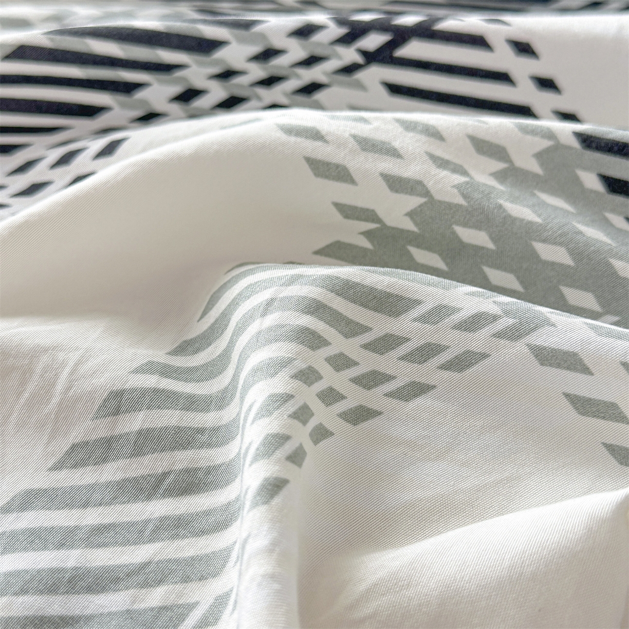 91家纺网 家纺一手货源 找家纺 盛秋家纺 2025新款A类水洗棉格子印花床笠单品床笠单件单床笠 格瑞斯