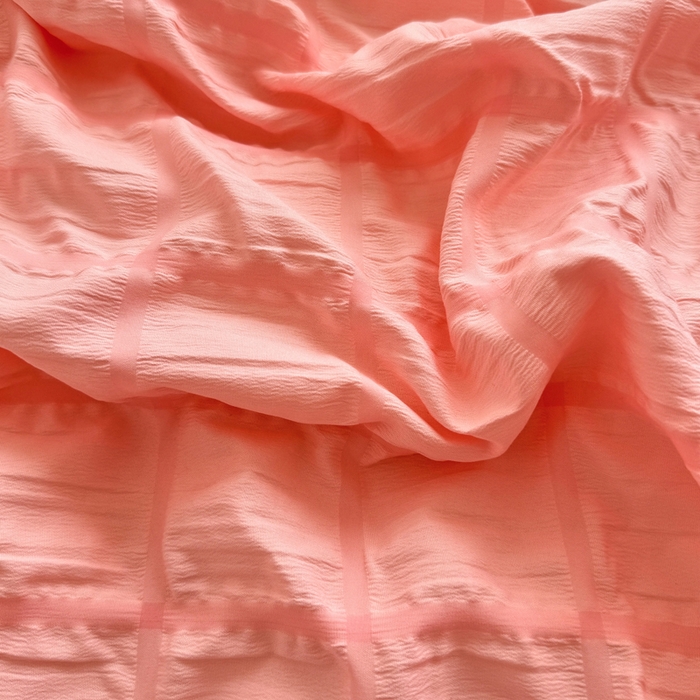 91家纺网 家纺一手货源 找家纺 优卡迪家纺馆 2025新款亲肤舒适A类法式泡泡纱花边款四件套 奶油蜜桃