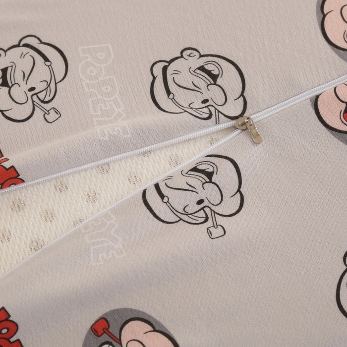 91家纺网 家纺一手货源 找家纺 美丽折家纺 2025新款A类全棉儿童乳胶枕枕头枕芯 大力灰 30x50cm/只（乳胶枕芯+外套+内套）