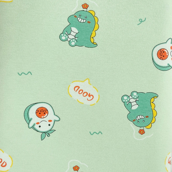 91家纺网 家纺一手货源 找家纺 美丽折家纺 2025新款A类全棉儿童乳胶枕枕头枕芯 小恐龙 30x50cm/只（乳胶枕芯+外套+内套）