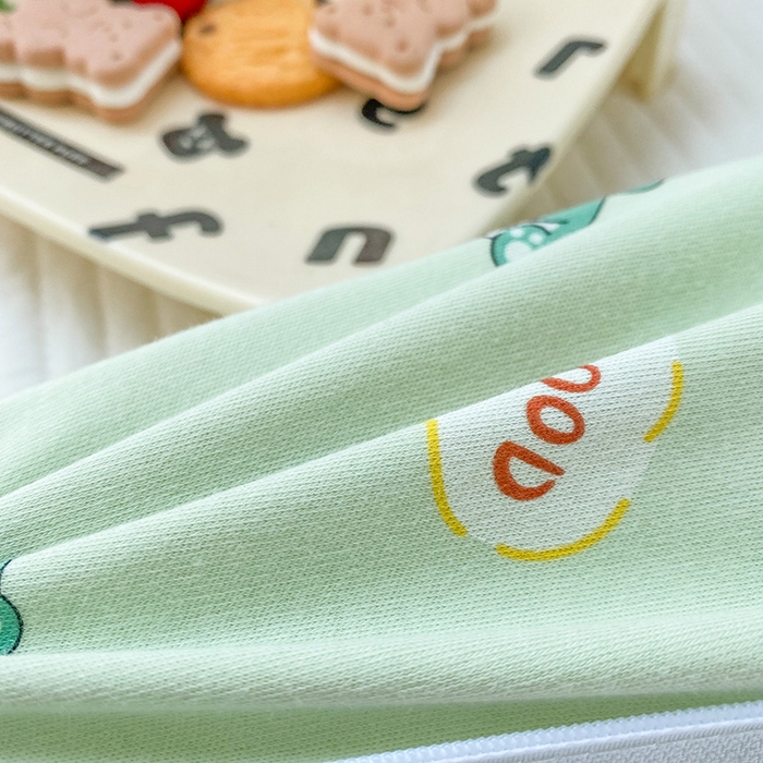 91家纺网 家纺一手货源 找家纺 美丽折家纺 2025新款A类全棉儿童乳胶枕枕头枕芯 小恐龙 30x50cm/只（乳胶枕芯+外套+内套）