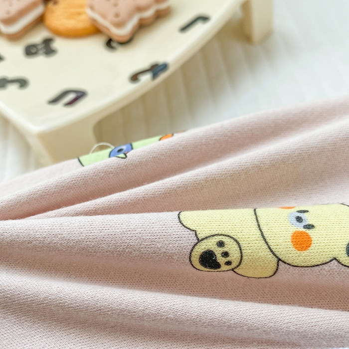 91家纺网 家纺一手货源 找家纺 美丽折家纺 2025新款A类全棉儿童乳胶枕枕头枕芯 恐龙小熊-咖 30x50cm/只（乳胶枕芯+外套+内套）