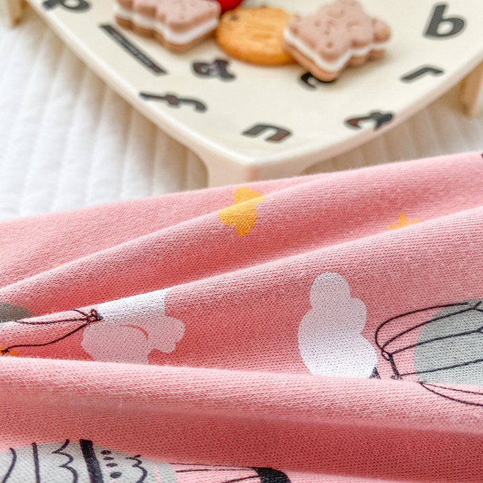 91家纺网 家纺一手货源 找家纺 美丽折家纺 2025新款A类全棉儿童乳胶枕枕头枕芯 气球小象 30x50cm/只（乳胶枕芯+外套+内套）