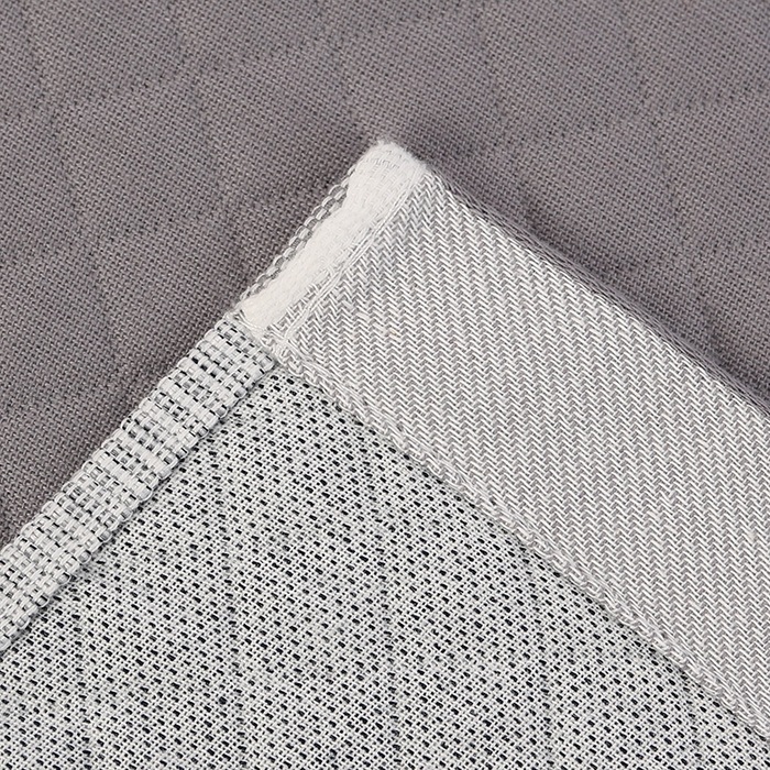 91家纺网 家纺一手货源 找家纺 娇兰毛巾 2025新款7A抗菌A类精梳棉多层枕巾（加绑带） 可爱熊灰 78*52cm/个