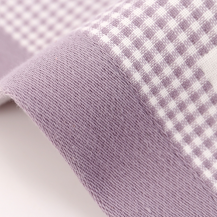 91家纺网 家纺一手货源 找家纺 娇兰毛巾 2025新款7A抗菌A类精梳棉多层枕巾（加绑带） 多财多亿紫 78*52cm/个