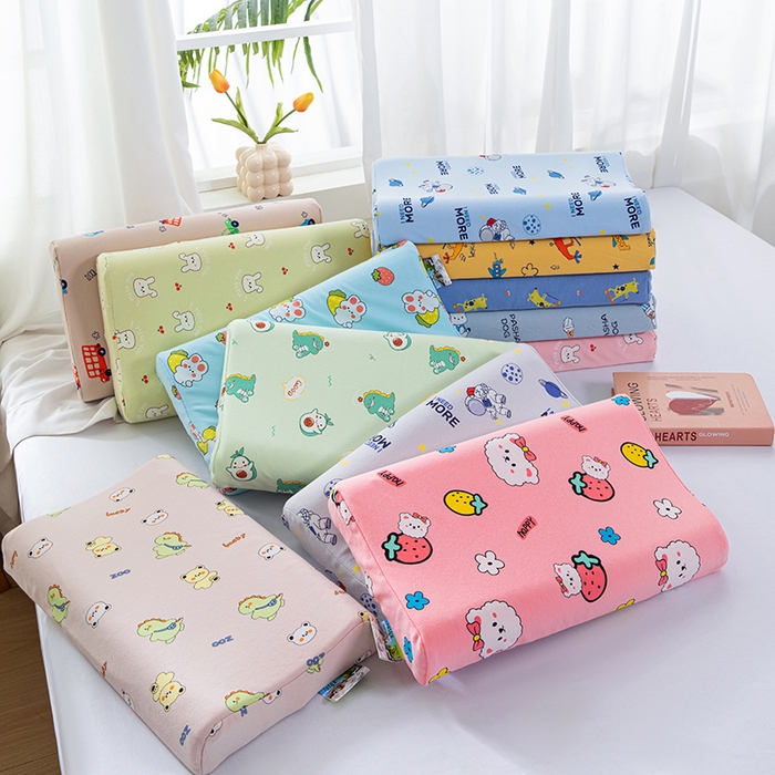 91家纺网 家纺一手货源 找家纺 美丽折家纺 2025新款A类全棉儿童乳胶枕枕头枕芯 组合图仅做展示 30x50cm/只（乳胶枕芯+外套+内套）