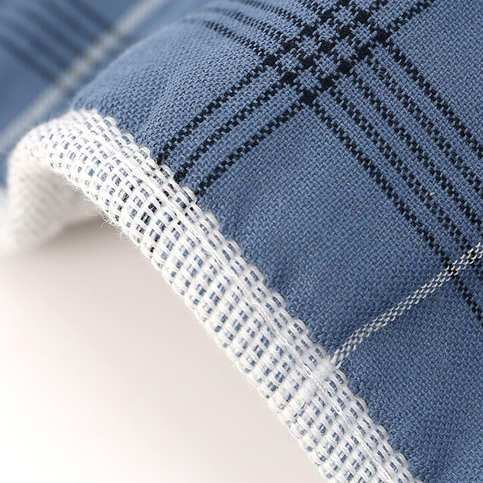 91家纺网 家纺一手货源 找家纺 娇兰毛巾 2025新款7A抗菌A类精梳棉多层枕巾（加绑带） 椰树藏蓝 78*52cm/个