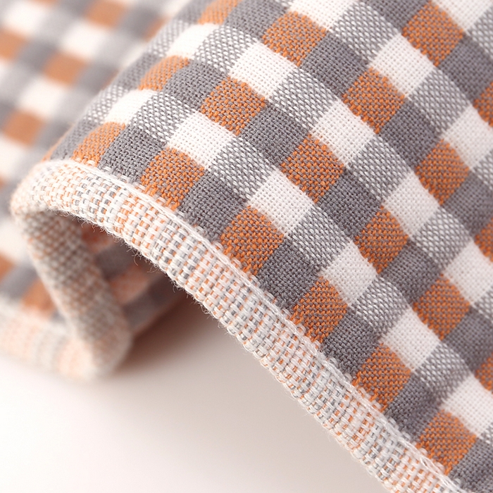 91家纺网 家纺一手货源 找家纺 娇兰毛巾 2025新款7A抗菌A类精梳棉多层枕巾（加绑带） 三只猫灰 78*52cm/对