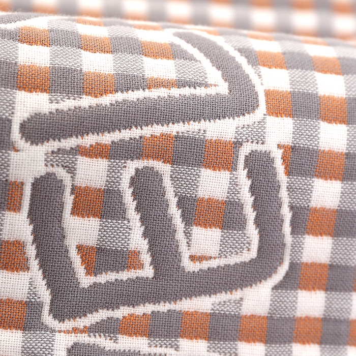 91家纺网 家纺一手货源 找家纺 娇兰毛巾 2025新款7A抗菌A类精梳棉多层枕巾（加绑带） 三只猫灰 78*52cm/对