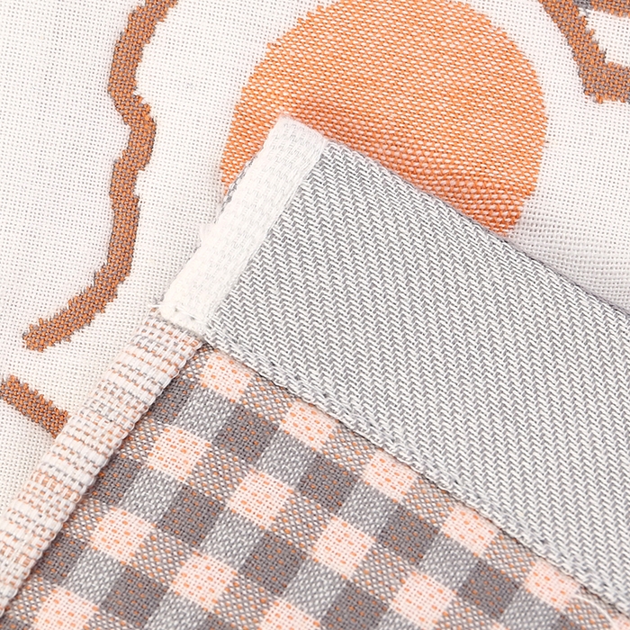 91家纺网 家纺一手货源 找家纺 娇兰毛巾 2025新款7A抗菌A类精梳棉多层枕巾（加绑带） 三只猫灰 78*52cm/对