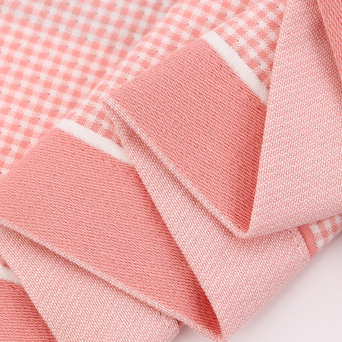 91家纺网 家纺一手货源 找家纺 娇兰毛巾 2025新款7A抗菌A类精梳棉多层枕巾（加绑带） 树叶粉 78*52cm/个