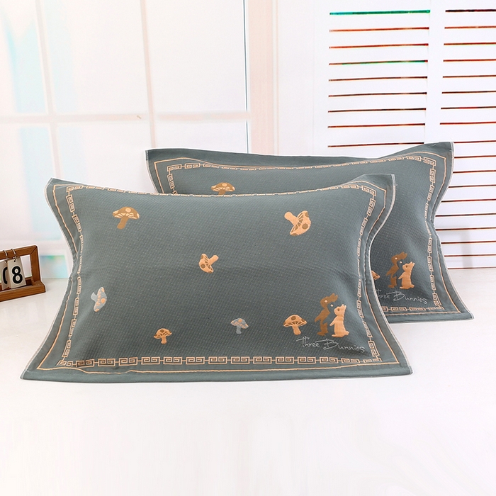 91家纺网 家纺一手货源 找家纺 （总）娇兰毛巾 2025新款7A抗菌全棉枕巾（加绑带）