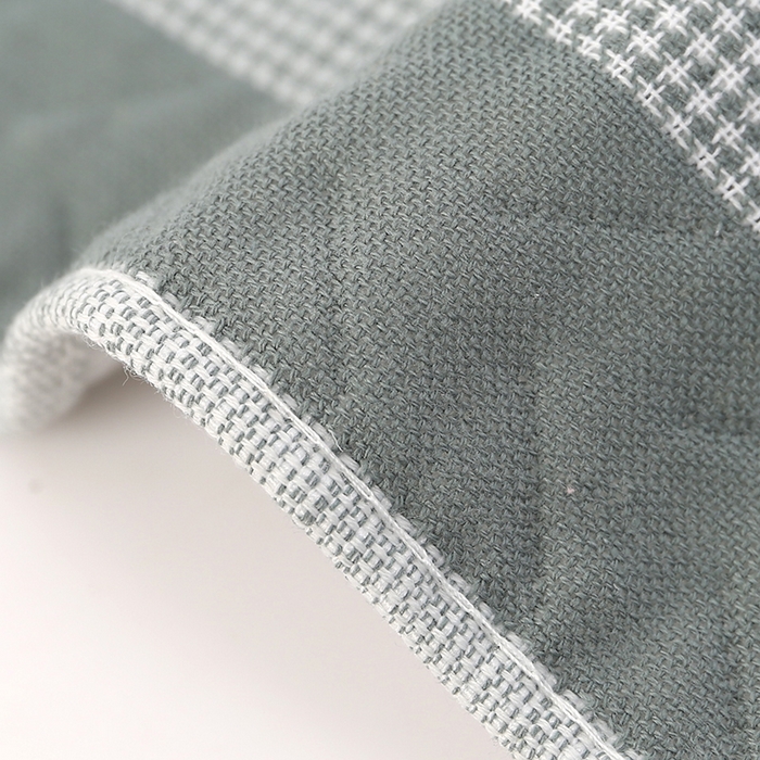 91家纺网 家纺一手货源 找家纺 娇兰毛巾 2025新款7A抗菌A类多层枕巾（加绑带） 太阳花绿 78*52cm/个