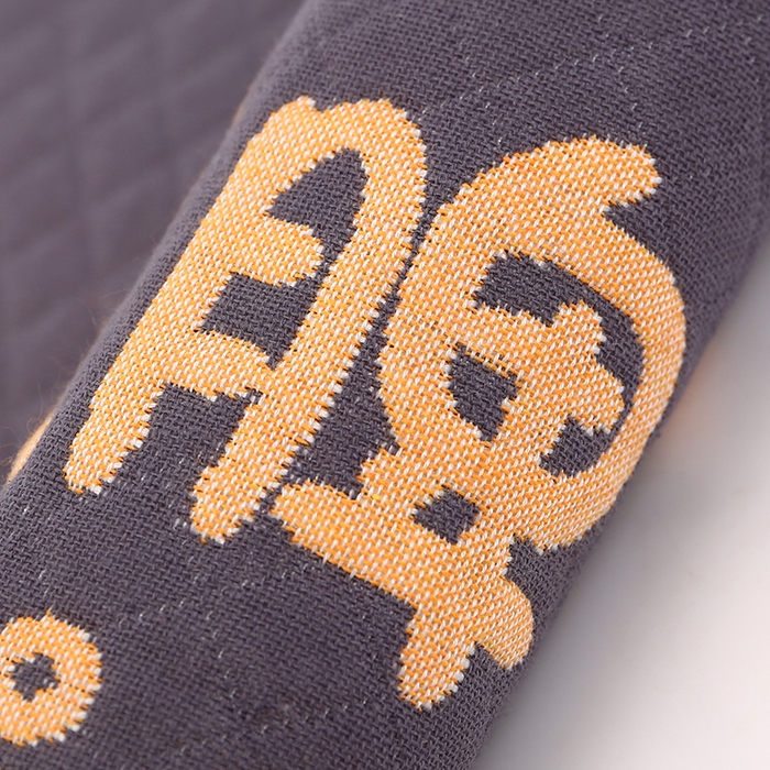 91家纺网 家纺一手货源 找家纺 娇兰毛巾 2025新款7A抗菌A类多层枕巾（加绑带） 顺利发财灰 78*52cm/个