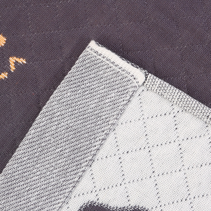 91家纺网 家纺一手货源 找家纺 娇兰毛巾 2025新款7A抗菌A类多层枕巾（加绑带） 顺利发财灰 78*52cm/个