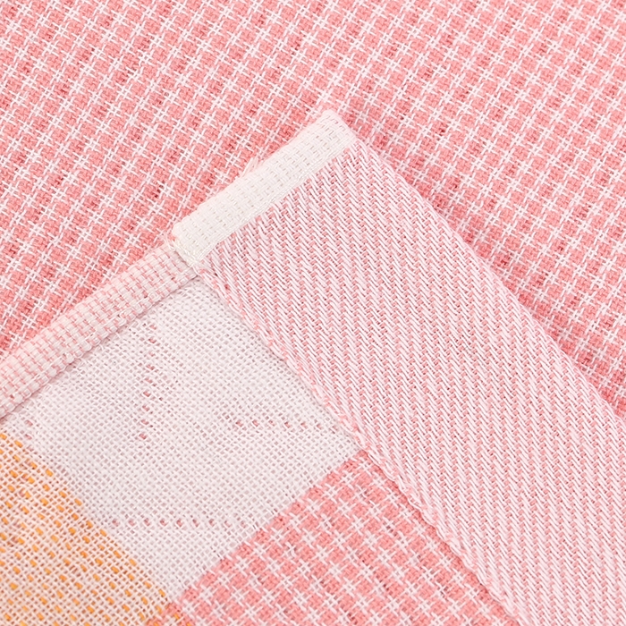 91家纺网 家纺一手货源 找家纺 娇兰毛巾 2025新款7A抗菌A类多层枕巾（加绑带） 太阳花粉 78*52cm/个