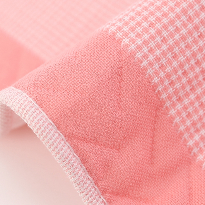 91家纺网 家纺一手货源 找家纺 娇兰毛巾 2025新款7A抗菌A类多层枕巾（加绑带） 太阳花粉 78*52cm/对