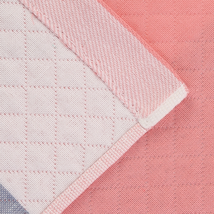 91家纺网 家纺一手货源 找家纺 娇兰毛巾 2025新款7A抗菌A类多层枕巾（加绑带） 顺利发财粉 78*52cm/对